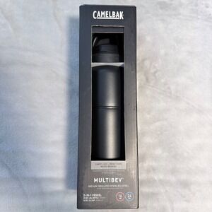 CamelBak MultiBev 22oz Bottle 16oz Cup Vacuum Insulated Black Open Box